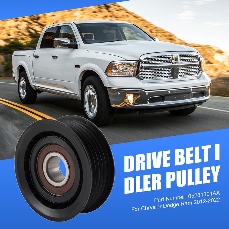 Durable-New Drive Belt Idler Pulley 05281301AA For Jeep Chrysler Dodge Ram 2012-