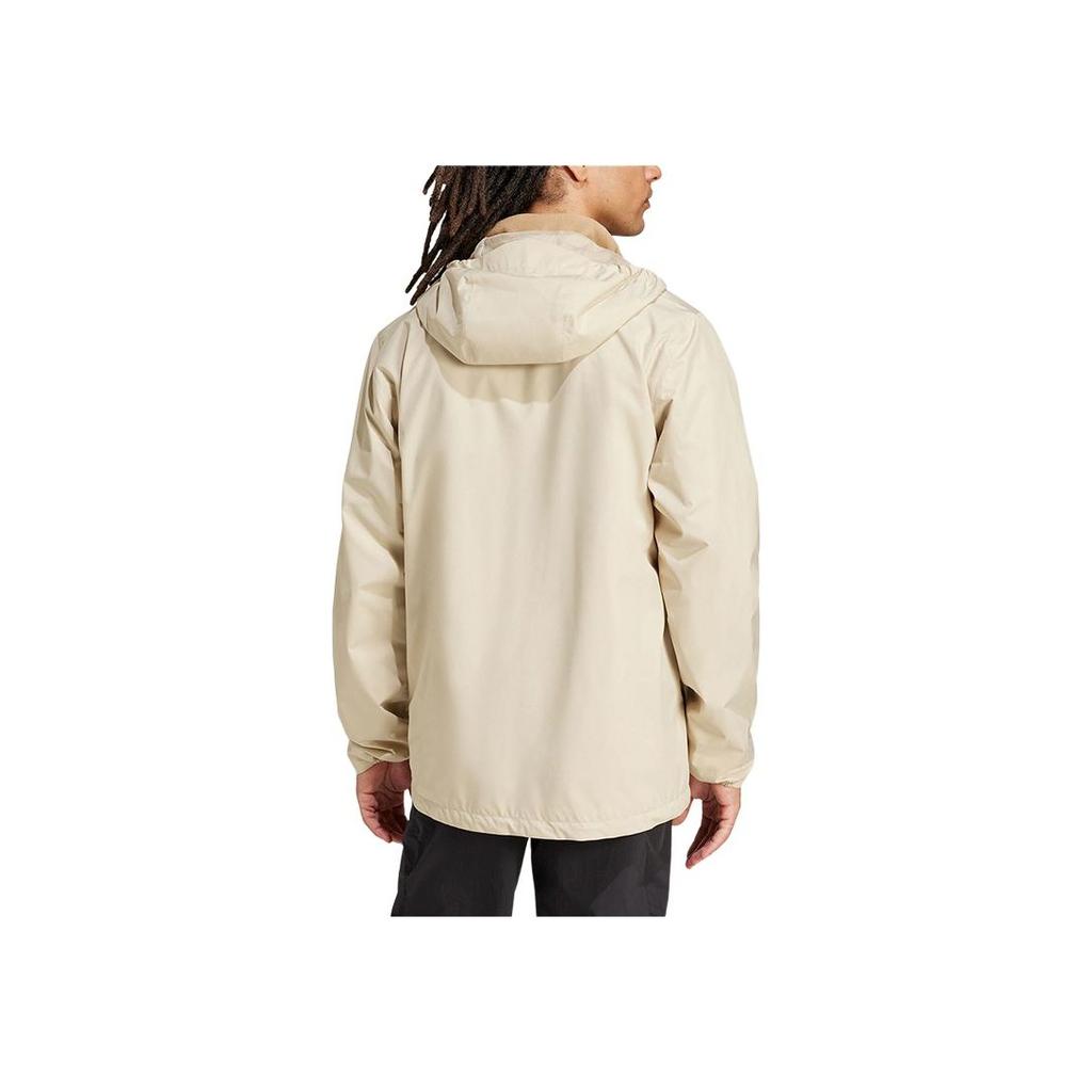 Adidas Rain.Rdy Fashion Versatile Casual Outdoor Fleece Lined Three In One Sports Warm Jacket Men Jacket Prairie-Brown Cardboard-Yellow JY4799