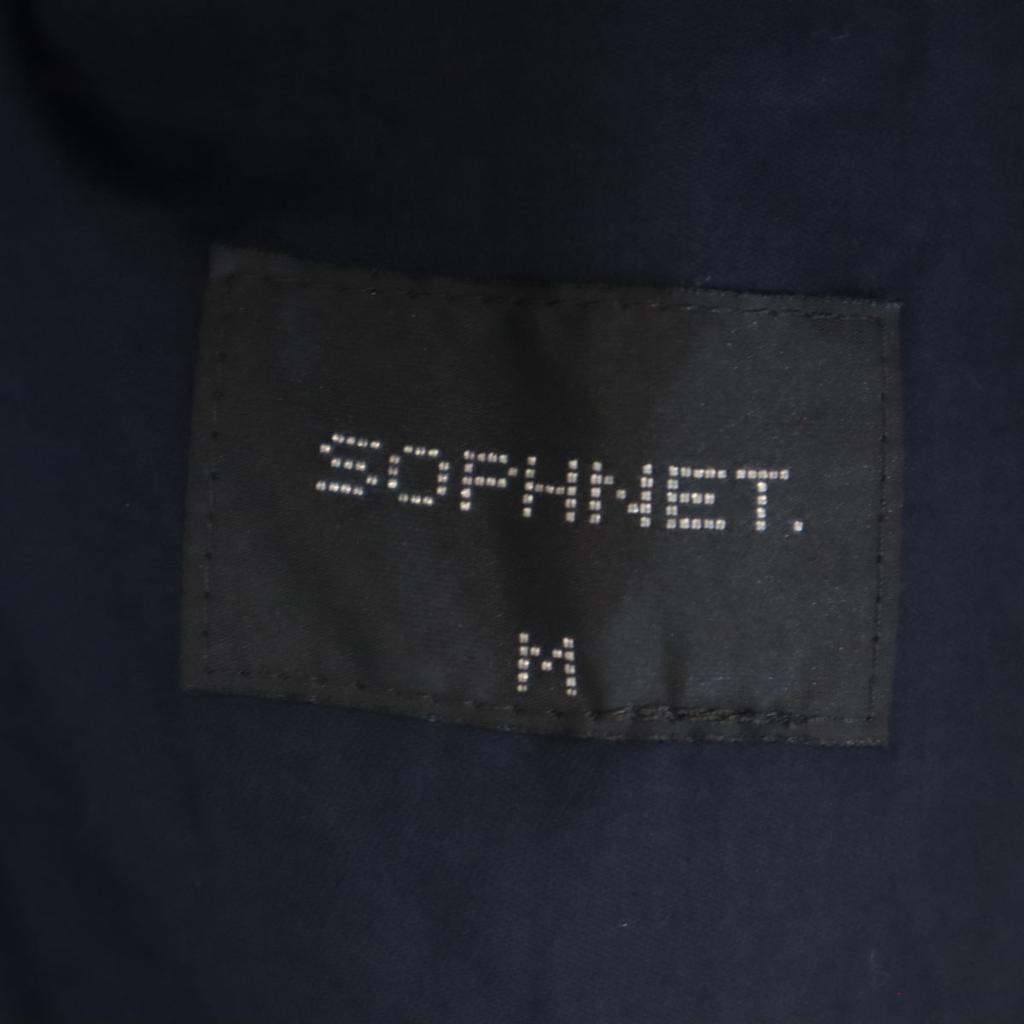 SOPHNET. made in Japan Stand collar Military coat M Navy Men's Used