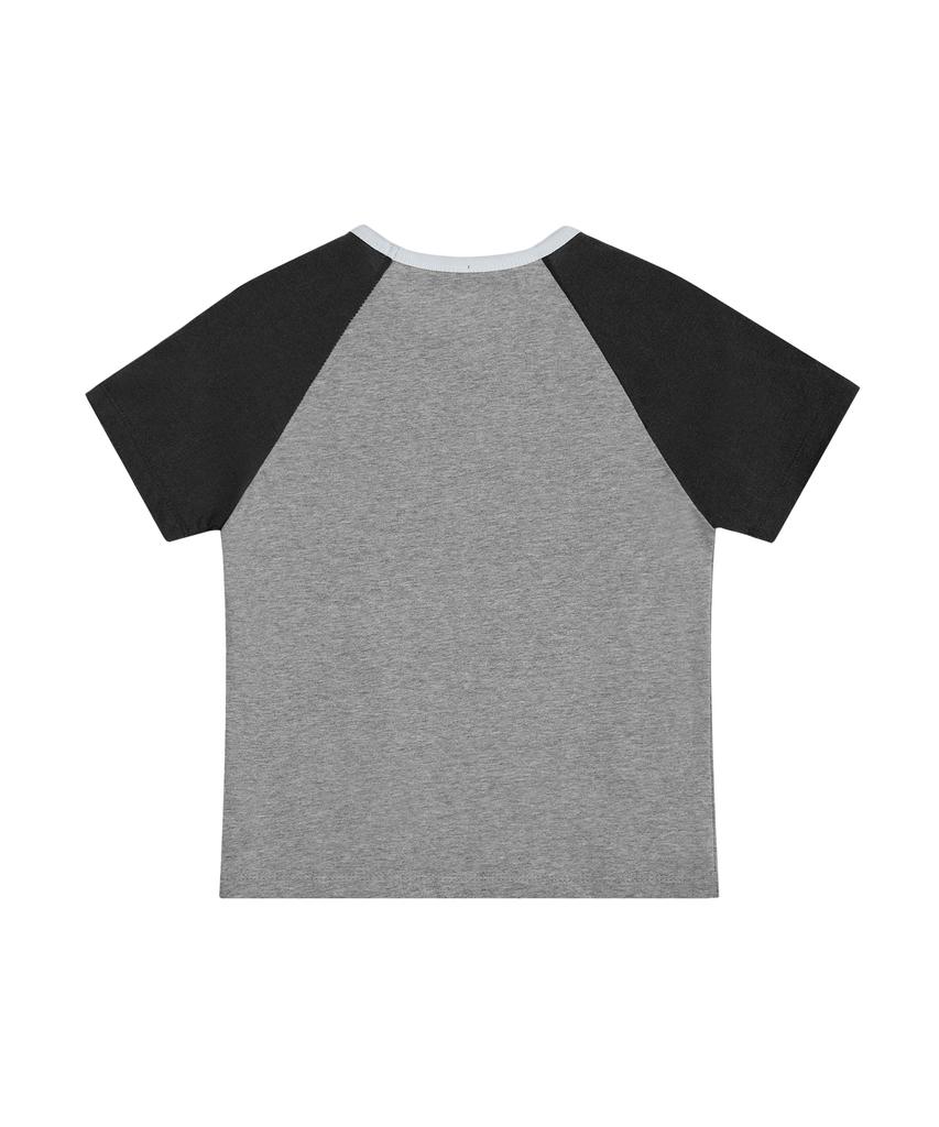 REST&RECREATION Raglan Half Sleeve Top - Gray