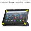 Trifold PU Leather Tablet Cover Protective Case with Automatic Sleep for New Fire HD 8 12th Generation 2022 Release Simple Style
