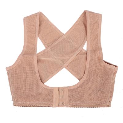 Adult Unisex Breathable Posture Corrector Brace Breast Support Hunchback Correction BeltSkin Color L