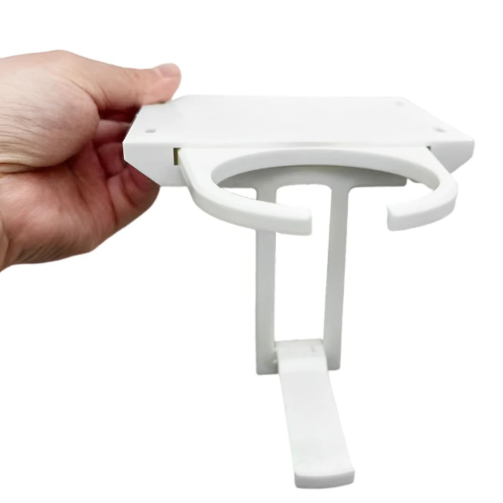 Extendable Fold Out Drink Holder Foldable Under-Table Cup Rack Retractable Can Claw Drink Storage