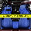 Car Floor Mats for VOLVO V40 2013 2014 2015 2016 2017 2018 Auto Foot Pads Automobile Carpet Cover