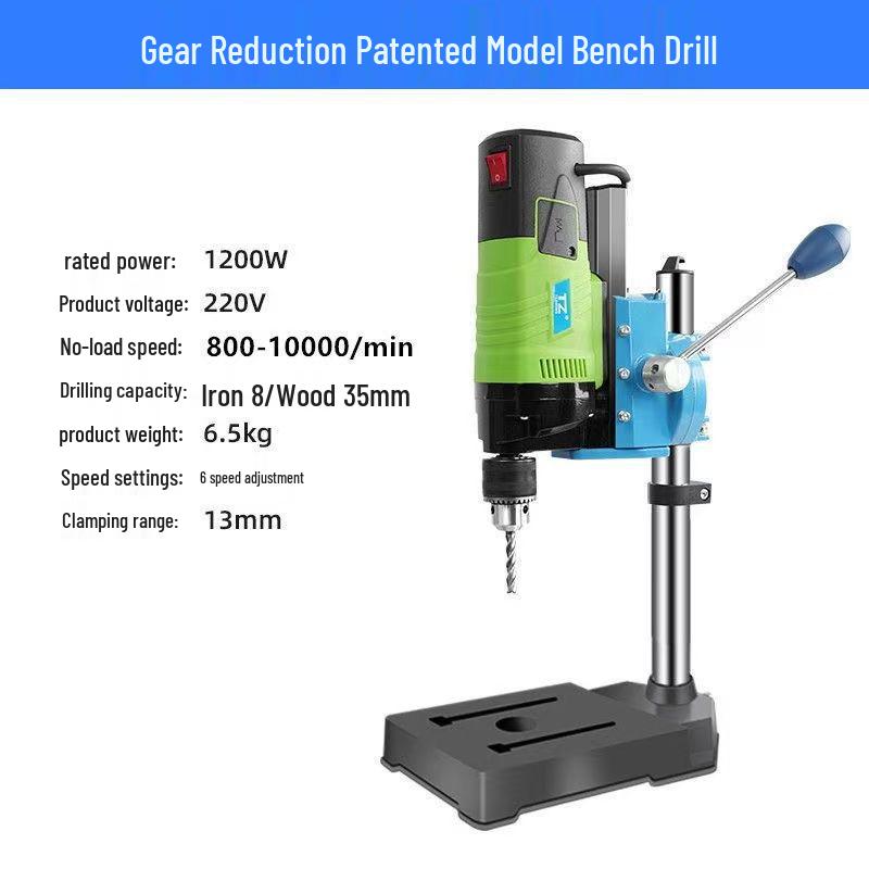 Precision Industrial Bench Drill: Compact Electric Drill Press & Automatic Hole Punching Machine