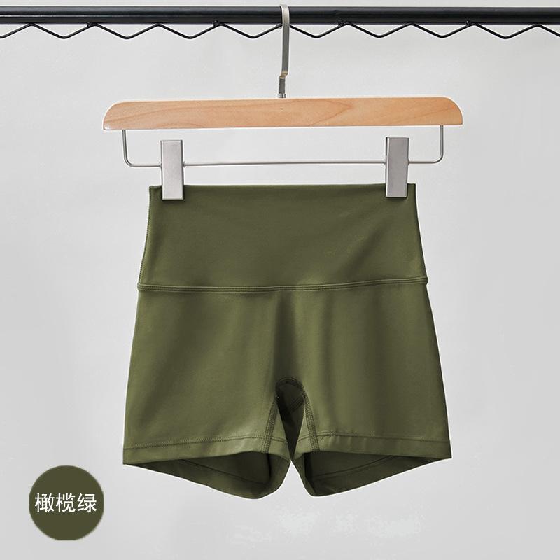 Sports Shorts Spring and Summer New Solid Color Yoga Shorts Tight High Waist Elastic Sports Fitness Three-point Yoga Pants Women
