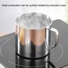 Stainless Steel Water Cup with Lid Handle Hot Cold Beverage Mug for Camping Picnic BBQ Corrosion Resistant Easy Clean Single Wall Air Beer Cup