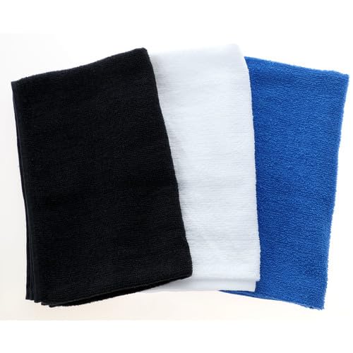 TRUSCO Super Long Towel Black 3 Pieces SLT3P-BK