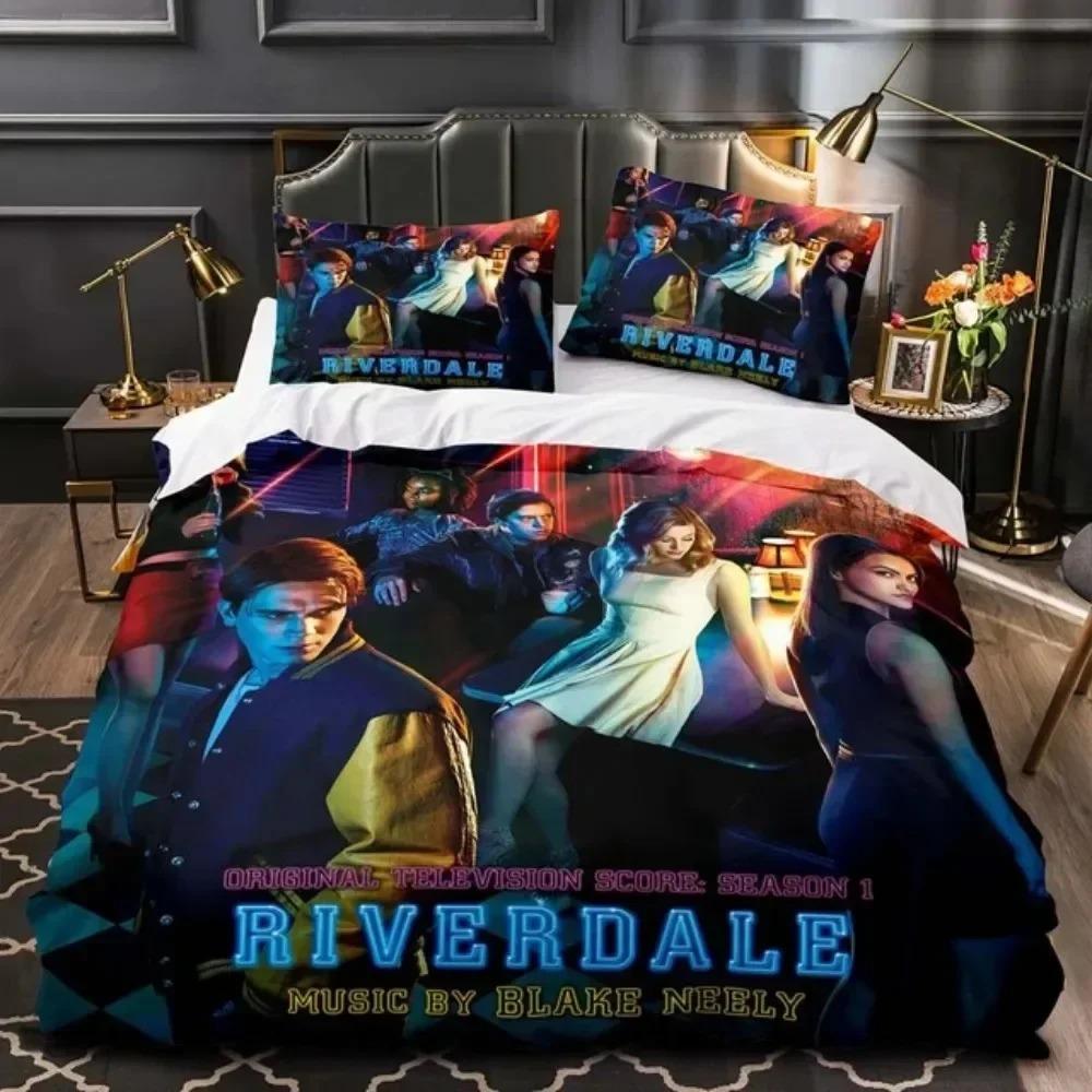 New Movie Riverdale Bedding Set Teens Boys Duvet Cover Set with Pillow Cover Comforter Set Single Queen King Full Size Bed Linen
