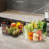 Clear Storage Bins Vegetable Washing Basket Draining Produce Saver Containers