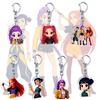 Witch Hunters Keychain Rich Character Modeling Lightweight Portable Key Chain Vibrant Color