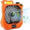 USB Ports Rechargeable Camping Fan Adjustable Oscillating Fan Battery Operated Fan  Outdoor Travel