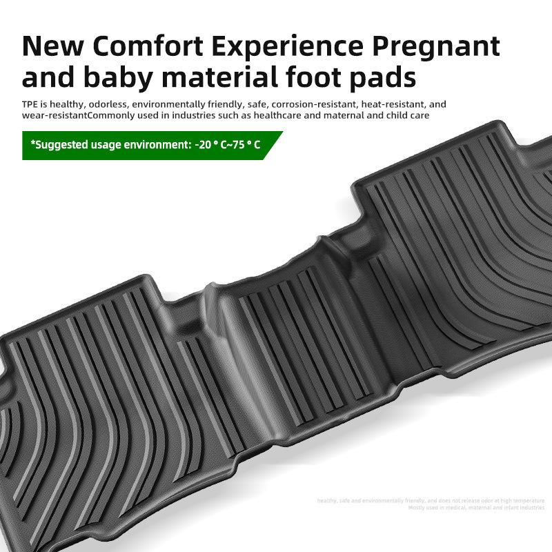 Eco-Friendly TPE Floor Mats & Trunk Liner for 2015-2024 Toyota Fortuner