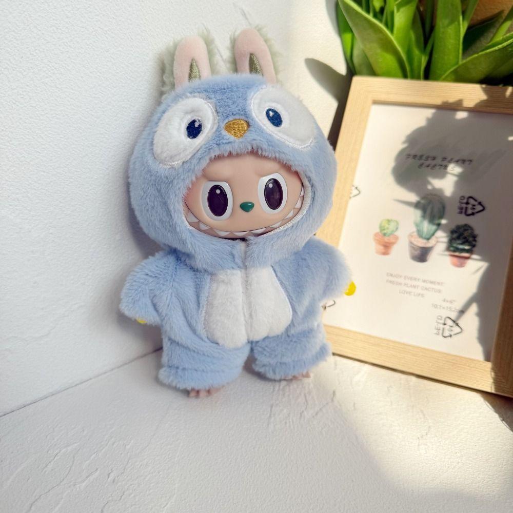 

Penguin Labubu Doll s Cartoon Bodysuit 17cm Plush Dolls Clothes Cotton Doll Accessories Baby Penguin