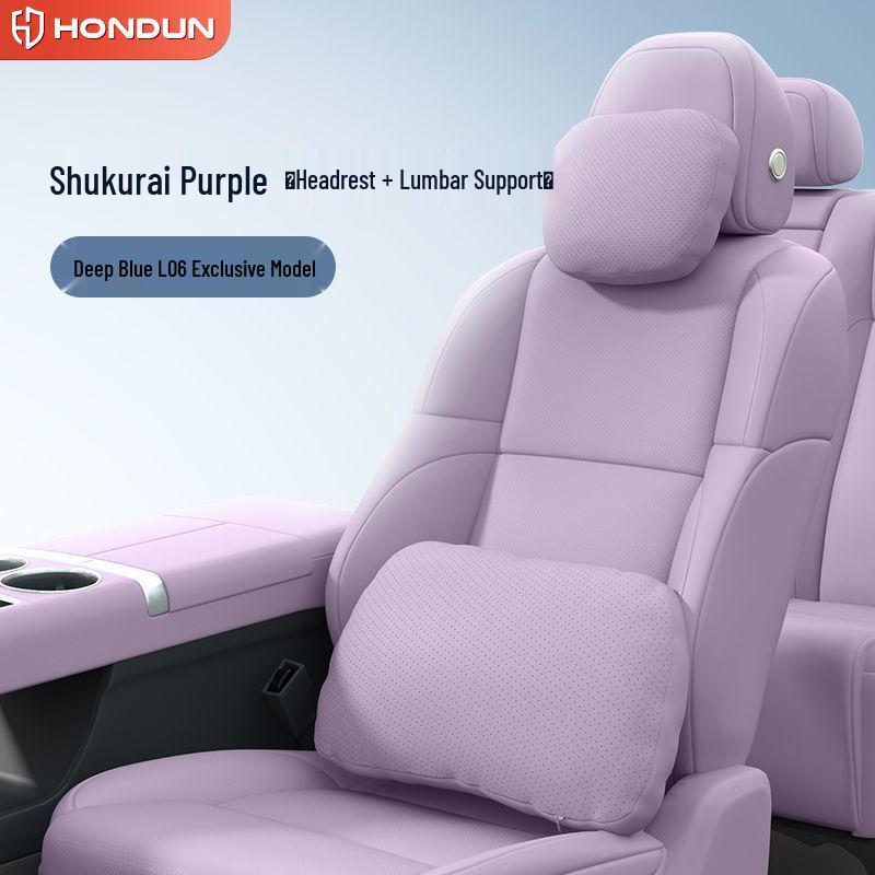 Deep Blue L06 Car Neck & Lumbar Support Headrest Pillow for Interior Modifications