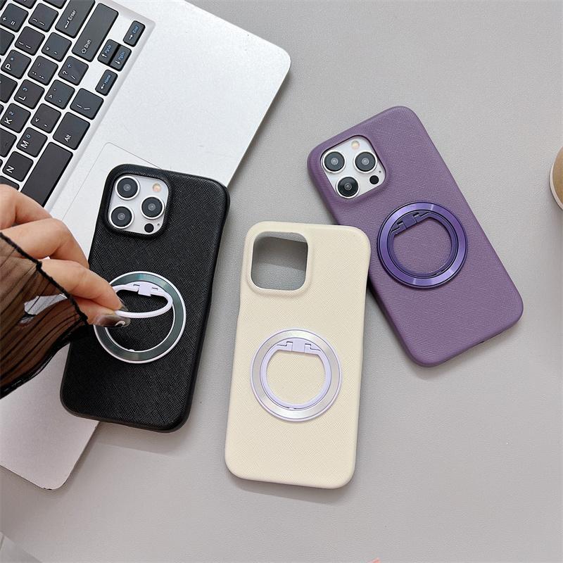 For Magsafe Wireless Charge Magnetic Case for iPhone 15 14 13 12 11 Pro Max Plus Cases Rotating Stand Ring Shockproof Hard Cover