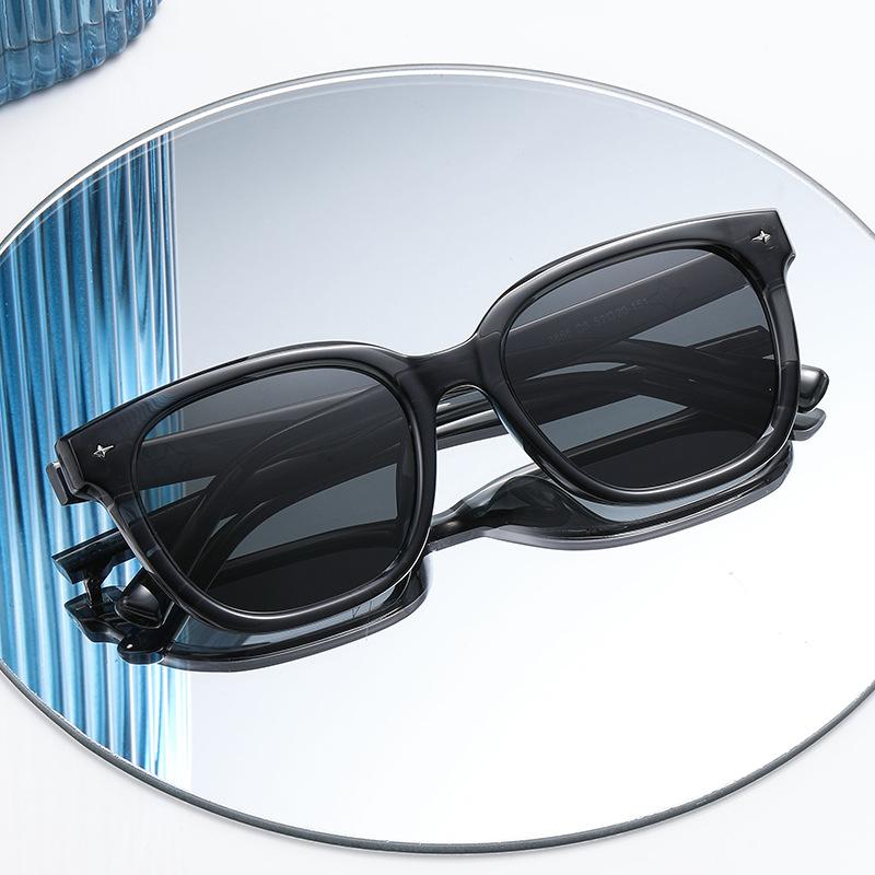 [Customized] European and American fashion box polarized sunglasses women's personality trend outdoor street photography sunglasses women