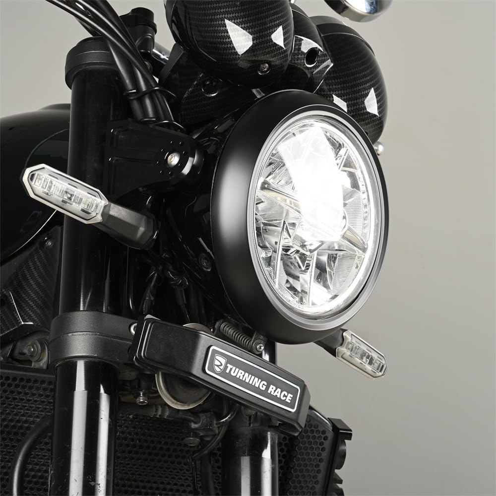 HARDREV Headlight Rim Cover for Kawasaki Z900RS and W800 Headlamp Rim Fairing Cover for Z900RS SE CAFE 2021 2022 Accessories (2018-2024) (2020-2024)