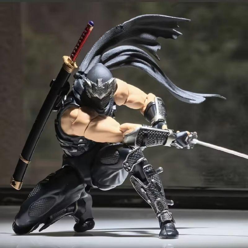 Revoltech Amazing Yamaguchi Ryu Hayabusa Ninja KO Figuras de Acción Articuladas Modelo Exquisito Kit para Montar Coleccionable para Niño Juguete de Moda Regalo