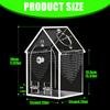 Clear Acrylic Reptiles Terrarium Breading Box With Removable Top Lid Ventilation Hole 12x12x20cm For Science Experiment