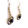 Les Trésors De Lily [J6749] - Designer Earrings 'Rosa Romantica' Black