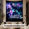 Custom Text Printed Tapestry Coldplay Pattern Large Wall Hanging Indoor Room Decor