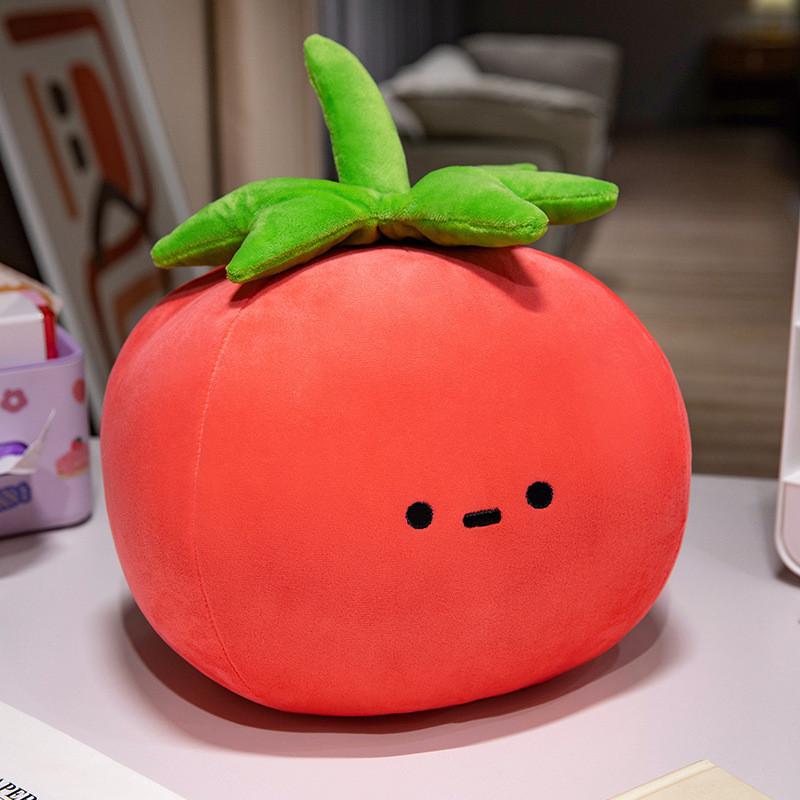 Cute Fruits Vegetables Plush Toy With Short Pile Cotton For Kids Playroom Decor