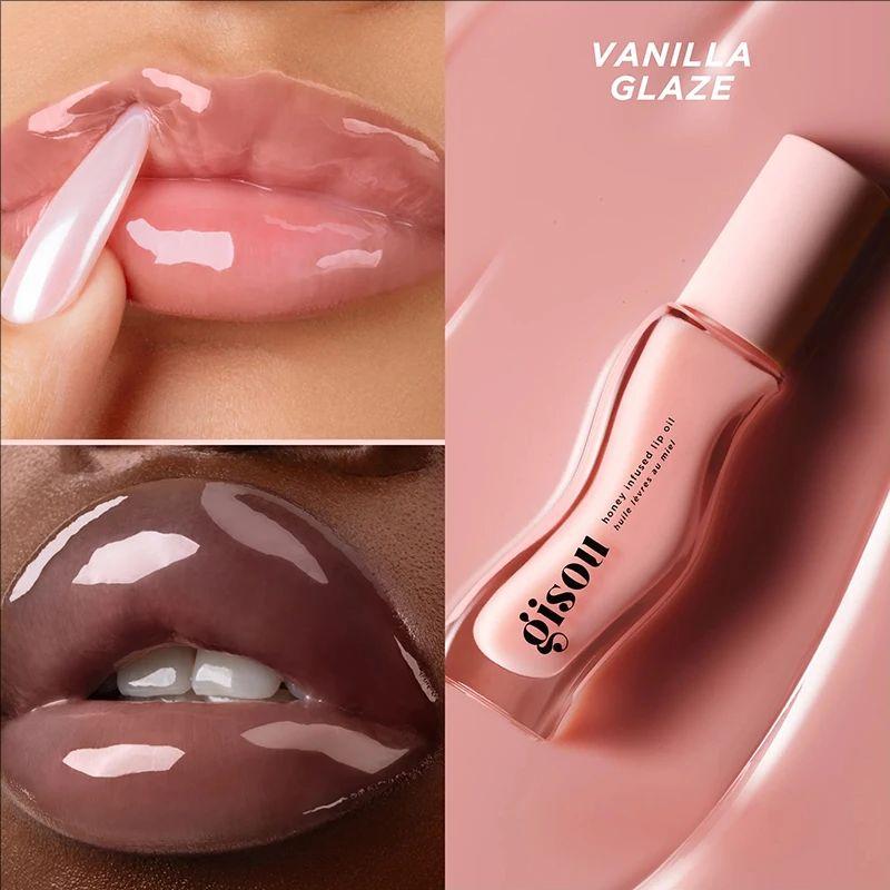 Gisou New Autumn Winter Limited Edition Long-lasting Moisturizing Lip Oil Gloss Care Lips Plumping Exfoliating Milky Mocha Gloss