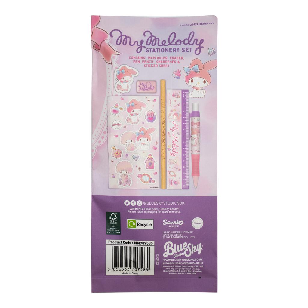 Blue Sky Hello Kitty - My Melody - Stationery Set