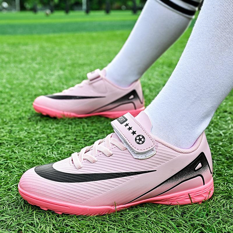 Nowe antypoślizgowe buty piłkarskie dla dorosłych z korkami, męskie i damskie, profesjonalne treningowe, dziecięce buty sportowe, niskoprofilowe buty sportowe dla młodzieży