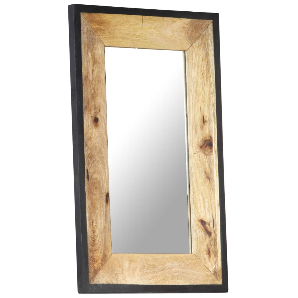 Mirror 80 x 50 cm Solid Mango Wood