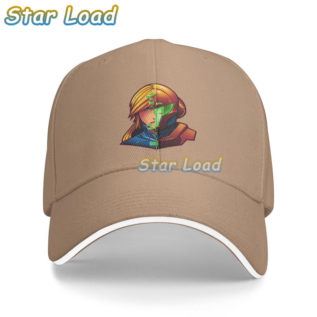 Fashion Cool Baseball Caps Trucker Hats Cowboy Peaked Cap Supre Metroid Logo Samus Action Game Sun Shade Hats for Game Lover