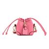 Mini-Eimer-Umhängetasche für Damen Handys Geldbörsen PU-Leder Mode Kleine süße Kinder-Taschen für Mädchen Kleine Tragetaschen