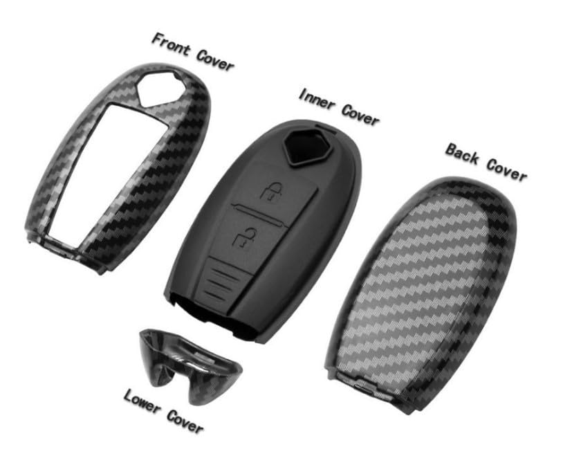 Suzuki Car Key Cover Carbon Style Design Smart Key Protective Case for Jimny Crosby