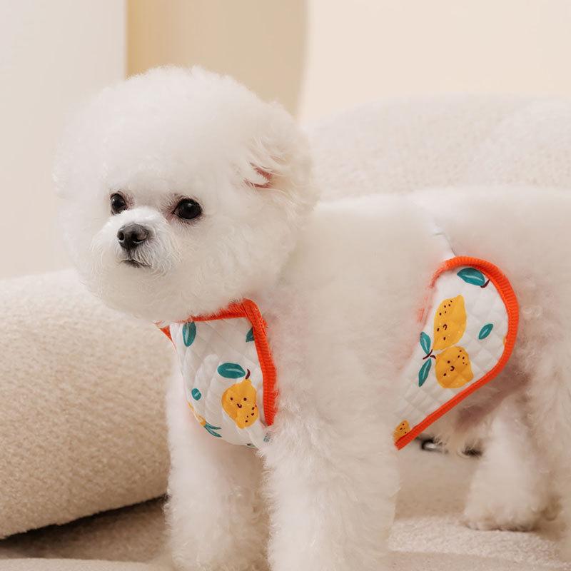 Summer Teddy Bigbear Vest Belly Pocket Air Conditioning Room Small Dog Four Seasons Belly Clothing Pet Clothing Puppy Dog Clothing