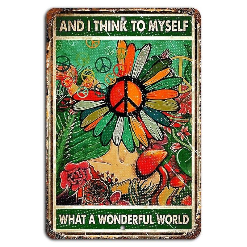 Decorative Retro Metal Logo Panel Plate