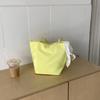 Korean Style Nylon Tote Shoulder Bag for Women Large Capacity Lightweight Bucket Bag Fashionable Versatile Commuter Handbag