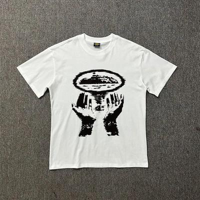 Men's Cotton Printed T-shirt, Street Fashion Clothing, Avant-garde Style, Retro Oversized design.Suitable for Both Men and Women