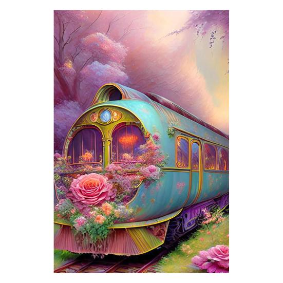 5D Deimantų meno rinkinys Traukinio raštas Kraštovaizdis Padidinkite kūrybiškumą Sumažinkite įtampą su išskirtiniais kalnų krištolais Siuvinėjimas Mozaika kryžminio dygsnio namų dekoravimas