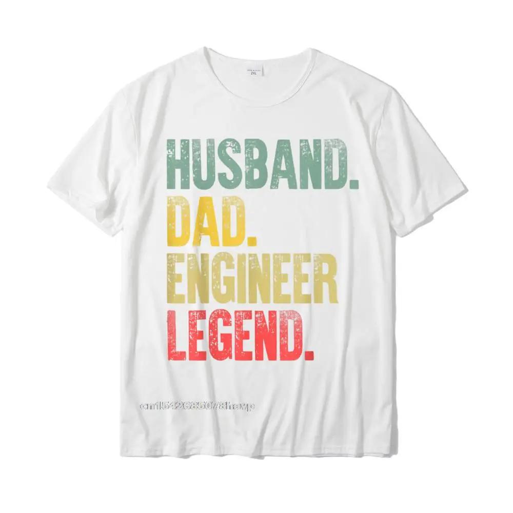 Mens Funny Vintage Shirt Husband Dad Engineer Retro T-Shirt Top T-Shirts Comfortable Oversized Men Tees Comfortable