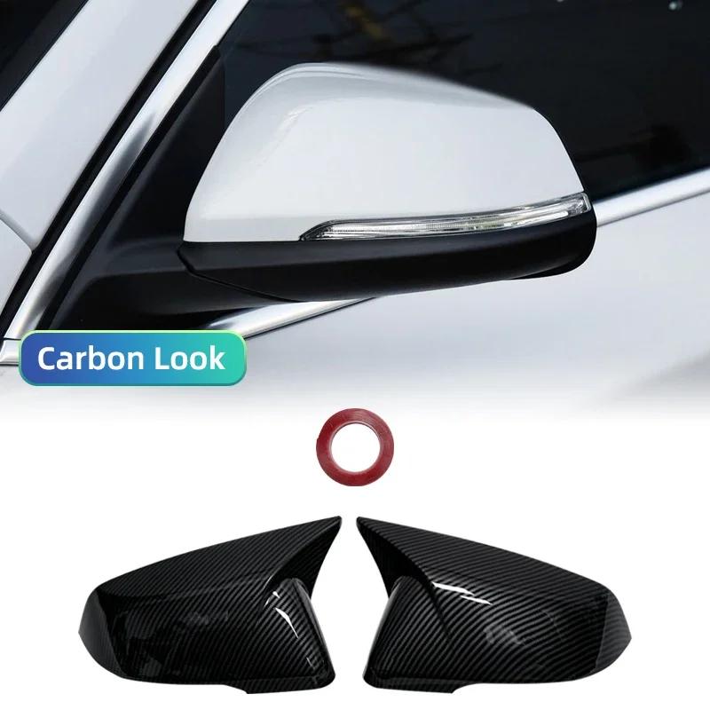 2pcs Glossy Black Side Wing modified Rearview Mirror Cover caps For BMW X1 F48 X2 F39 Z4 G29 2GT F45 F46 F52 F40 Toyota Supra