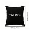 Custom Design Throw Pillow Case DIY Logo Picture Print Cushion Cover Soft Pillow Cover for Home Car Sofa Decor