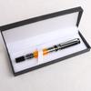Chinese Enterprises Supply Iridium Nib Acrylic Metal Gifts Pen Leather Gift Box Set Business Signature Pen Ballpoint Pen