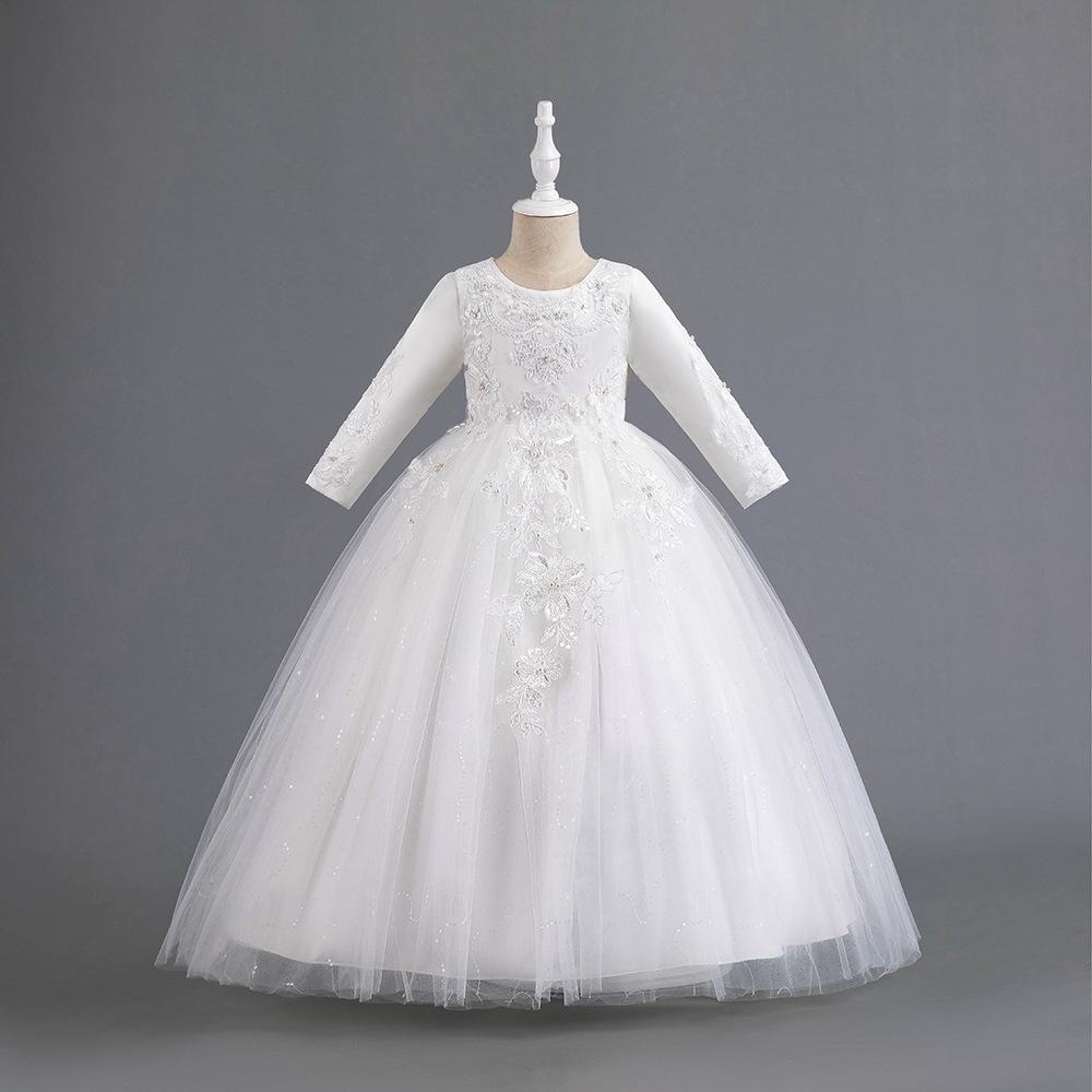 Girls' Spring Mesh Princess Dresses - Puffy Skirts & Formal Wedding Attire for Small To Medium Children