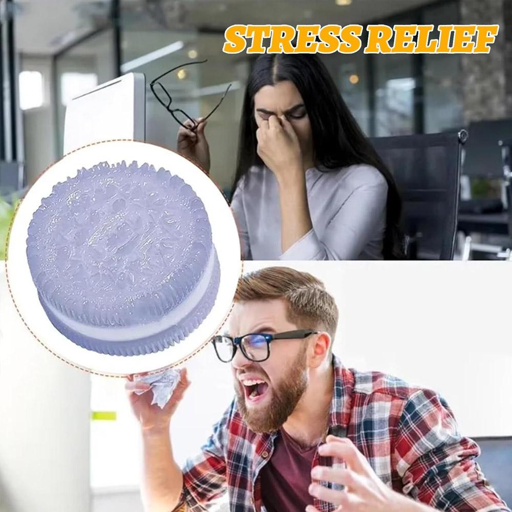 Handmade Table Cookie Squishy Toy Oreo Stress Relief Silicone Squishy Toy Mochi Taba Squishy New Fidget Toy Pinching Toy