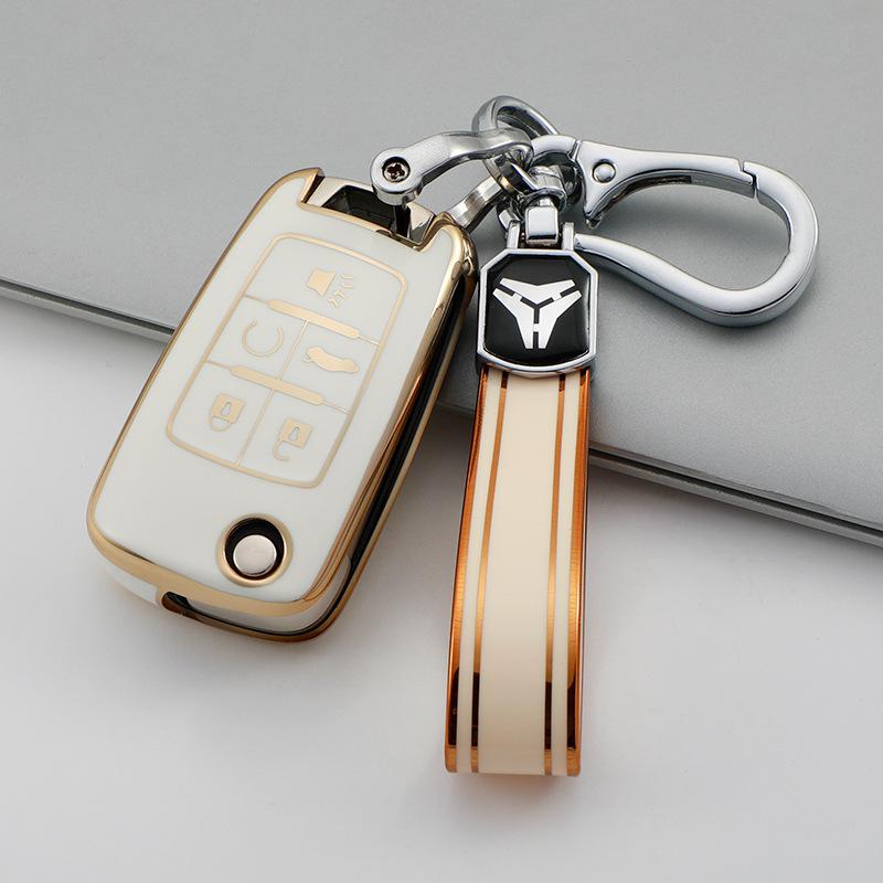 For Buick Yinglang Car Key Set GT LaCrosse Encora Folding Protective Case Chevrolet Malibu Buckle