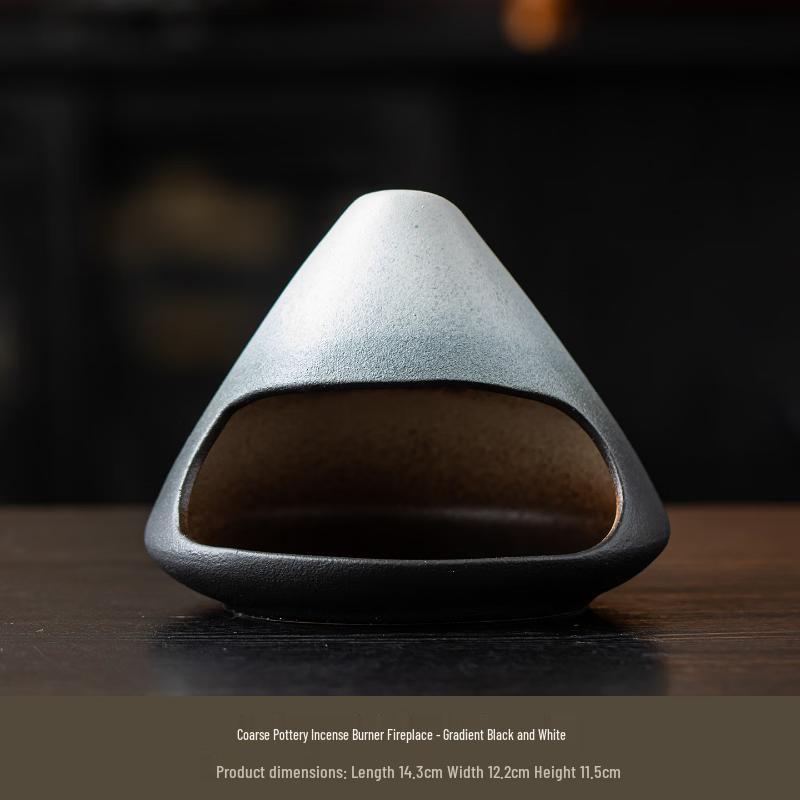 Retro Ceramic Mount Fuji Triangle Incense Burner