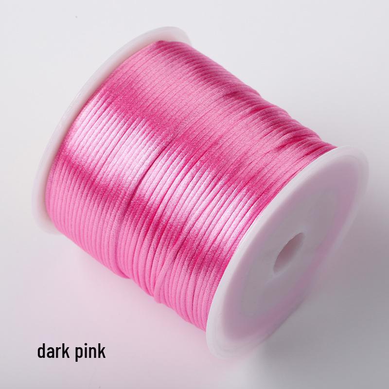 New Small 7# Chinese Knot Rope: Taiwan Silk Red Thread for Weaving Waist Chain