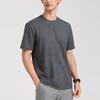 [Ice Silk Imitation Hemp] Langdeng Men's Summer Cool, Breathable, Fashionable Retro Round Neck Printed T-shirt