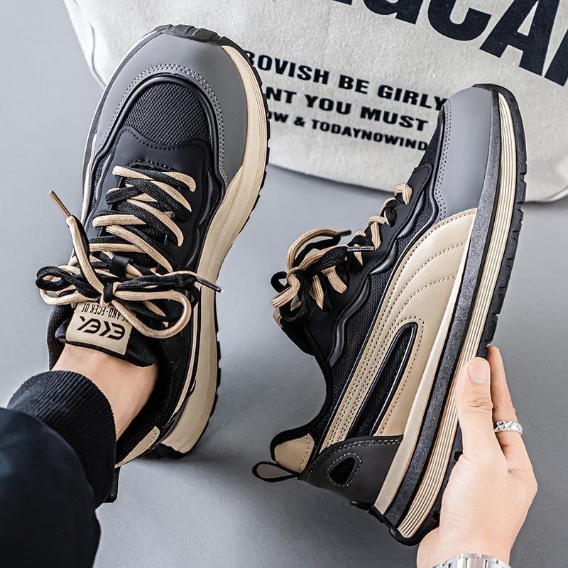 Shoes new summer breathable mesh British platform wear-resistant dad shoes sports and leisure shoes